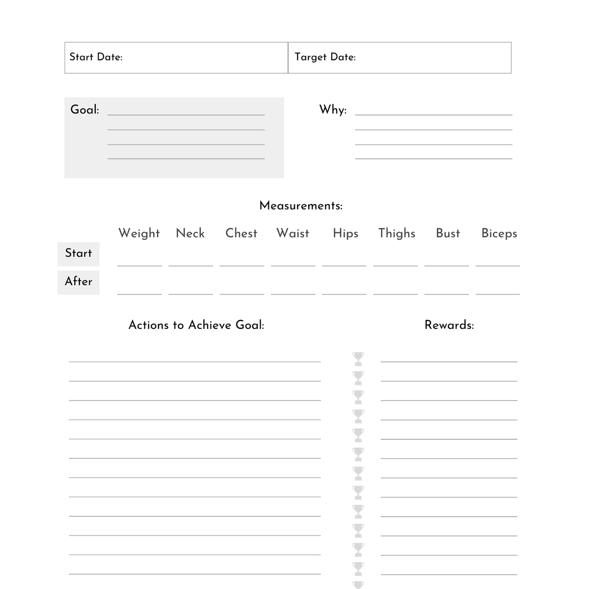 Her Complete Fitness Planner